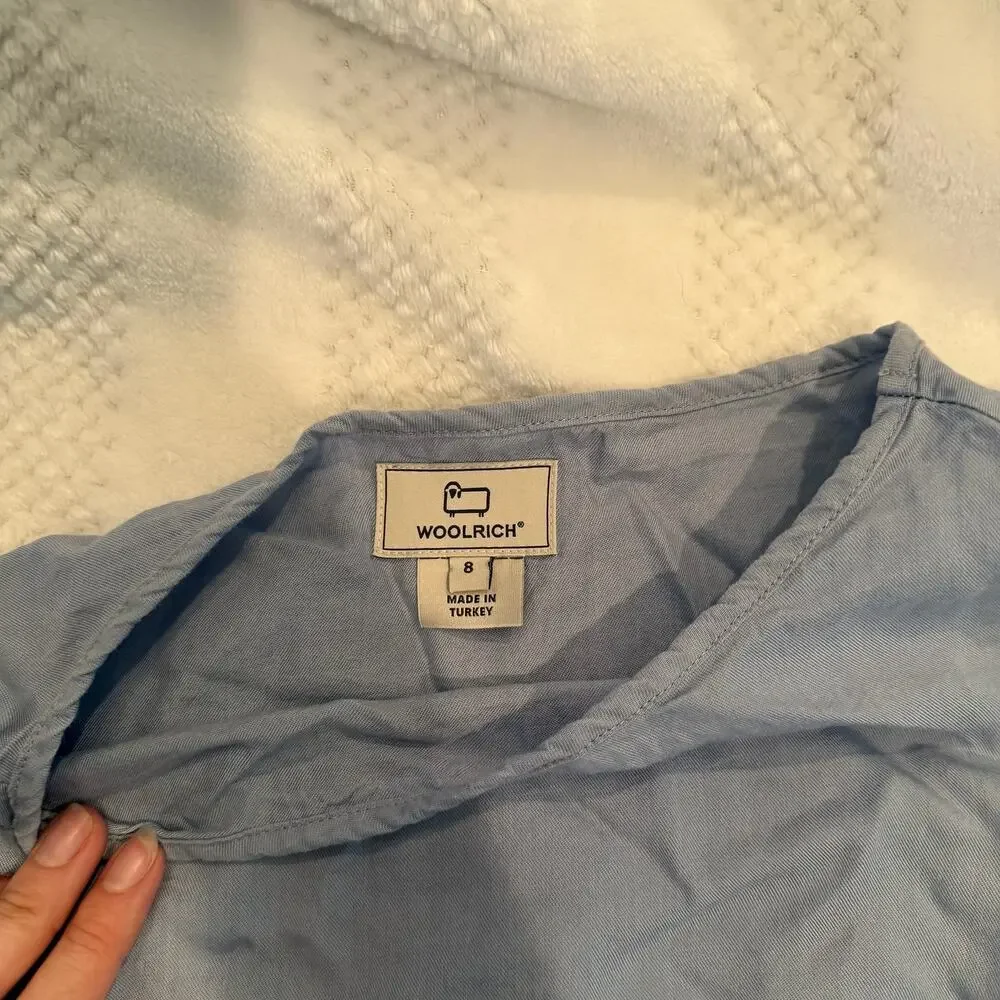 new woolrich blue dress size girls 8